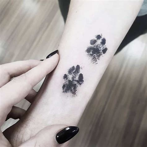 cat paw print tattoo|real cat paw print tattoo.